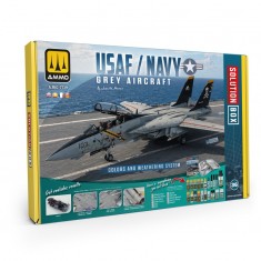 Solution Box Mini #36 - USAF/US Navy Grey Aircraft Colours & Weathering System