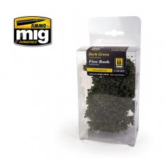 Fine Bush - Dark Green for Small Scenes/Dioramas/Railway Modeling
