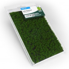 Weed Tuft - Late Summer Green Fiber Tufts with Small Leaves (170x110mm)