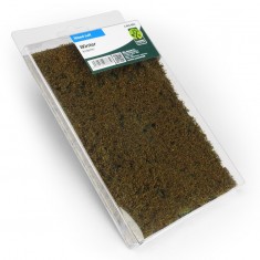 Weed Tuft - Winter Light Ochre Fiber Tufts with Small Leaves (170x110mm)
