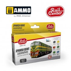 Rail Center Acrylic Colours Set - Spanish Renfe Locomotives Epoch IV (6x 15ml)
