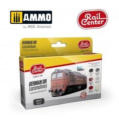Rail Center Acrylic Colours Set - German DR Locomotives Epoch IV (6x 15ml)