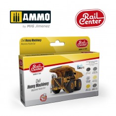 Acrylic Paints for Railway - Rail Center #Civil Heavy Machinery (6x 15ml)