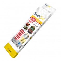 Rail Center Synthetic Brush Set for Acrylics, Enamels and Oils
