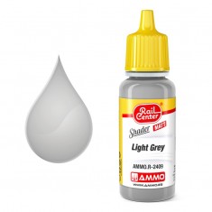 Rail Center Matt Shader Light Grey (17ml, acrylic-based, matt, high-flow, translucent) 