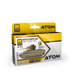ATOM Acrylic Colours Set - Caunter British Camo (6x 20ml)