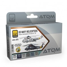ATOM Acrylic Paints - US Navy Helicopters (6 jars, 20ml each)