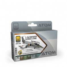 ATOM Acrylic Paints - F-104 STARFIGHTER in Greece and Spain (6 jars, 20ml each)