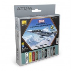 Acrylic Colours - ATOM F-4B Phantom II USN/USMS REDPILL Set (10x 20ml)