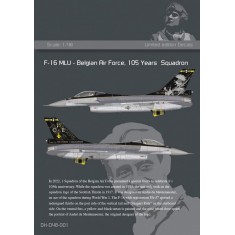 1/48 F-16 Decals - 1. Squadron Belgian Air Force, 105th Anniversary