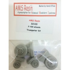 1/32 F-100 Super Sabre Wheels for Trumpeter kit