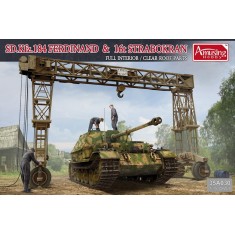 1/35 SdKfz.184 Ferdinand and 16t Strabokran w/Full Interior and Clear Roof Parts