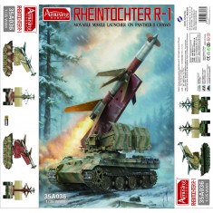 1/35 WWII Rheintochter R-1 Movable Missile Launcher on Panther II Chassis