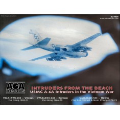 Decals for 1/32 USMC Grumman A-6A Intruders in Vietnam War: Intruders from the Beach