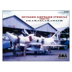 1/48 Skyhawk Airframe Stencils (High-Viz): A-4A, A-4B, A-4C, A-4E, A-4F, A-4L and A-4M 