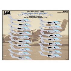 1/48 Vietnam War USAF OV-10A Broncos "Tally-Ho on the FAC" Decals for ICM kits