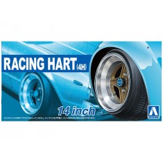 1/24 14inch Racing Hart (4H) Wheels and Tyres Set 