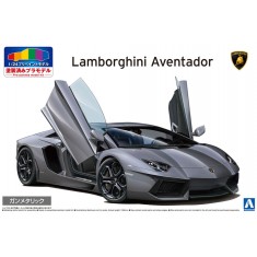 1/24 Lamborghini Aventador Gun Metallic (Pre-Painted)