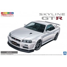 1/24 Nissan Bnr34 Skyline Gt-R V Spec II '00 White (Pre-Painted)