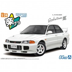 1/24 Mitsubishi CE9A Lancer GSR Evolution III 1995 (Scotia White)