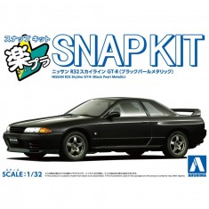1/32 Nissan Skyline GT-R R32 Black Pearl Metallic Snap Kit