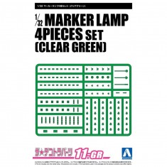 1/32 Truck Marker Lamp Sprues Clear Green (4pcs)