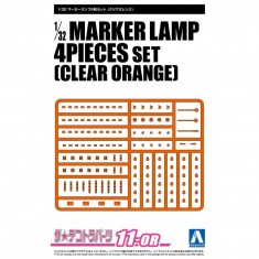 1/32 Truck Marker Lamp Sprues Clear Orange (4pcs)