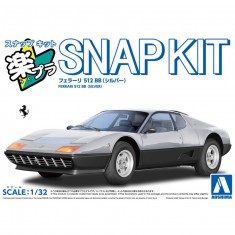 1/32 Ferrari 512 BB (Silver, Snap Kit)