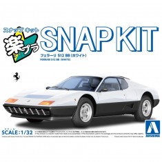1/32 Ferrari 512 BB (White, Snap Kit)