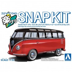 1/32 Volkswagen Bus (Chestnut Brown/Sealing Wax Red)