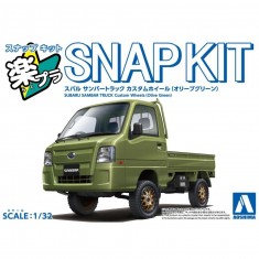 1/32 Subaru Sambar Truck Custom Wheels (Olive Green)