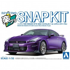 1/32 Nissan R35 GT-R 2024 Custom Wheels (Metallic Purple)
