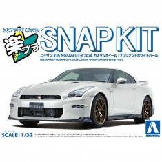 1/32 Nissan R35 GT-R 2024 Custom Wheels (Brilliant White Pearl)