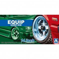 1/24 14inch Equip Short-Rim Wheels and Tyres Set