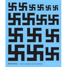 1/32 Swastikas for Aircraft (solid black, dry transfers)