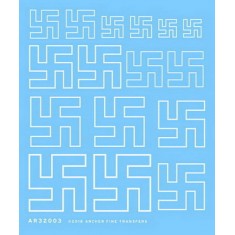 1/32 Swastikas for Aircraft (outline white, dry transfers)