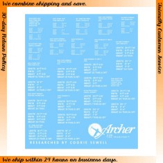 1/35 British D-Day Shipping Stencils for Armoured Vehicles (White)