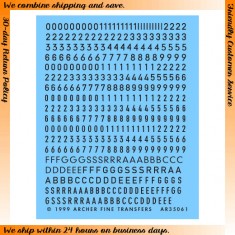 1/35 Small Letters and Numbers (Black)