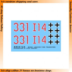Dry Transfers for 1/35 Ausf A #7 - I./Pz.Rgt.4 Italy 1944