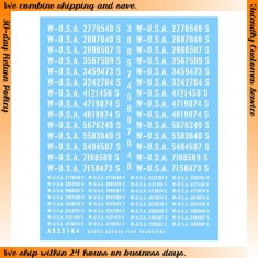 1/35 Late War Registration Codes (Stencil, White) for Trucks &Ambulances