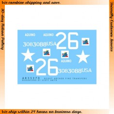 Dry Transfers for 1/35 US 15th Tank Battalion M4A3E2 Jumbo "Aquino" 