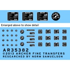 1/35 Dry Transfer - Jeep Instruments and Placards for Bronco kit