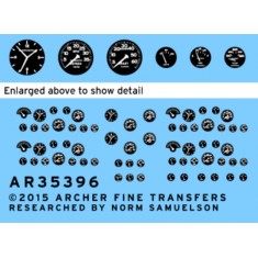 1/35 Dry Transfer - M-36 Motor Gun Carriage Instruments for Academy kit #1395