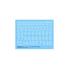 Nano Film Decals for 1/35 White Stencil German Turret Numbers