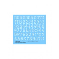 Nano Film Decals for 1/35 White Stencil German Turret Numbers