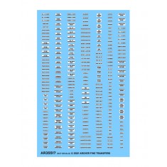 NCF Decals for 1/35 US Armoured Vehicles Interior Information Placards