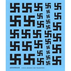 1/48 Swastikas for Aircraft (solid black, dry transfers)