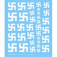 1/48 Swastikas for Aircraft (solid white, dry transfers)