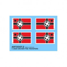 Fabric Textured Appliques for 1/72 Kreigsmarine Ensign