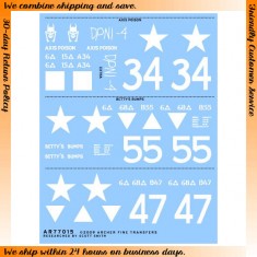 Decals for 1/35 US 6th Armoured Division M4 (Early)